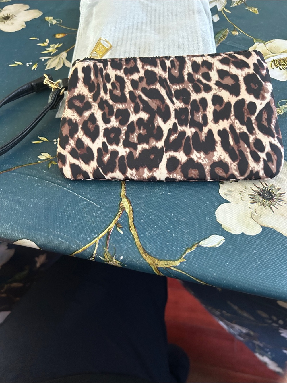 Steve Madden Leopard Print Wristlet Clutch - Brown & Black